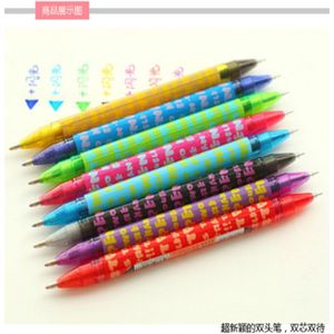 2 Hoofd Markeerstift Markeerstift 8 Multi Kleur Functie Shining Gelpen Schilderen Briefpapier Kantoor School Thuis Dubbele Hoofd Pen