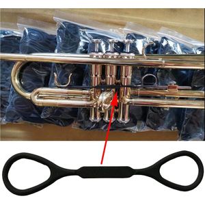 5 Stuks Zwart Trigger Rubber Voor Trompet Muziekinstrumenten Geluid Veranderen Siliconen Touw Trompet Accessoires