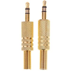 2 Stuks Stereo 3.5 Mm 1/8in Hoofdtelefoon Oortelefoon Diy Mannelijke Audio Jack Plug Soldeer Aansluitingen Voor Computers Laptops tabletten MP3