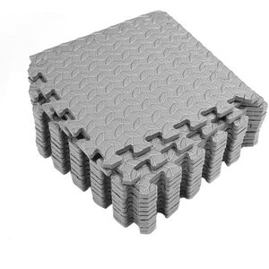 Relaxdays 45x foam tegel - fitness puzzelmat - beschermmat