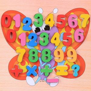 Houten Vroege Onderwijs Puzzel Kinderen Cognitieve Board Hand Grijpen Board Vorm Puzzel Digitale Alfabet Geometrische 1Pc