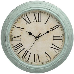 12 Inch Stille Wandklok Antieke Shabby Art Stijl Creatieve Retro Quartz Klokken Vintage Horloges Reloj Pared Klok Woonkamer