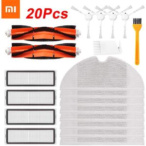 20/14/8 Stuks Hepa Filter Belangrijkste Borstel Mop Doek Vervanging Kits Voor Xiaomi Mijia 1C/STYTJ01ZHM robot Stofzuiger Accessoires