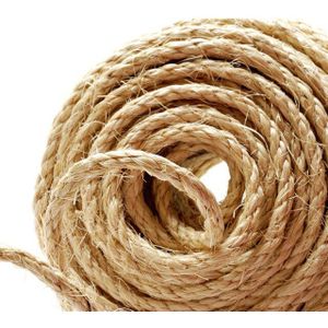 6Mm Cat Vervanging Sisal Touw Krabpaal Klauw Zorg Reparatie Maken Bureau Benen Binding Touw Voor Pet Cat Verscherpen klauw