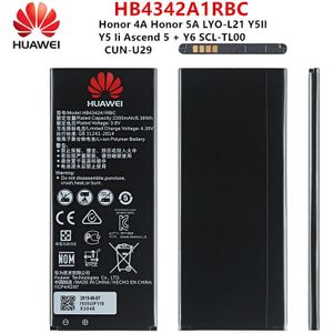 Hua Wei 100% Orginal HB4342A1RBC 2200 Mah Batterij Voor Huawei Honor 4A Honor 5A LYO-L21 Y5II Y5 Ii Ascend 5 + Y6 SCL-TL00 CUN-U29