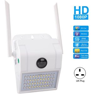 1080P Ip Camera 4X Digitale Draadloze Outdoor Smart Camera Waterdichte Muur Ir Night Bewegingsdetectie Smart Inductie Lamp