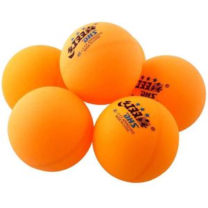 6Pcs 3 Sterren Dhs 40Mm Olympische Tennis Oranje Geel Ping Pong Ballen Duurzaam