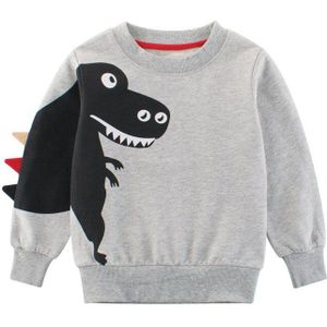 4-10 Jaar Jongens Top Lange Mouwen Kleding Jongen Meisje Kleding Print Cartoon Kinderen Sweatshirt Lente Herfst Winter Jongen zweet 4-10Y