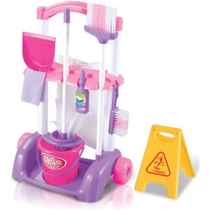 53Cm Kids Floor Cleaning Speelgoed Chlidren Emmer Mop Bezem Stofzuiger Play Set Pretend Play Speelgoed Voor Meisjes 3-6 Jaar