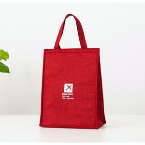 Chinese Rode Vliegtuig Tote Waterdichte Oxford Koeltassen Draagbare Rits Thermische Lunch Tassen Voor Vrouwen Lunchbox Tote Voedsel Zakken