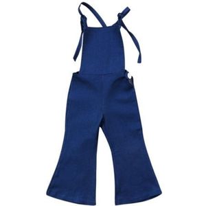 Peuter Kids Meisjes Denim Band Bib Broek Romper Jumpsuit Playsuit Outfit Kleding