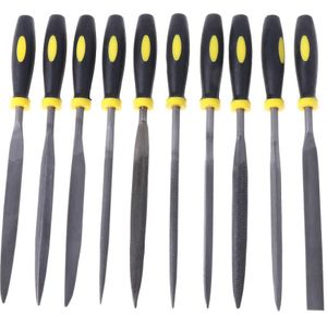 10 Stuks Naald File Set Voor Juwelier Houtsnijwerk Craft Metaal Glas Stone 3 Maten