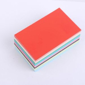 100 Stks/partij Blanco Kaart Papier Kleur Student Engels Woord Kaart Dikke Visitekaartje Papier 9*5.4 Cm Kraftpapier