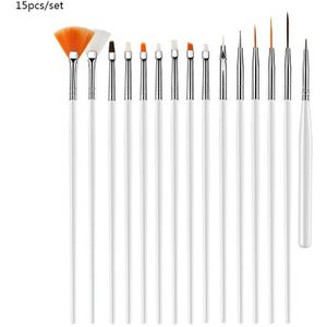 Professionele Nail Art Penselen Voor Manicure Rhinestone Acryl Verf Nail Brush Set Uv Gel Polish Nagels Voering Pen Gradiënt Borstel