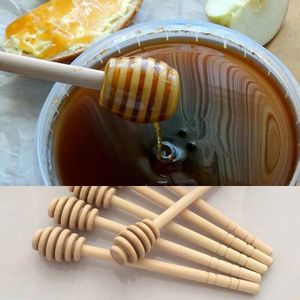 2Pc/1Pc Praktische Lange Handvat Hout Honing Lepel Mengen Stok Dipper Voor Honey Pot Koffie Melk Thee benodigdheden Keuken Gereedschap