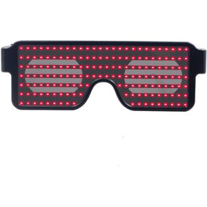 8 Modes LED Glazen Light Up Glow Zonnebril Eyewear Shades voor Nachtclub Party Vision Glas