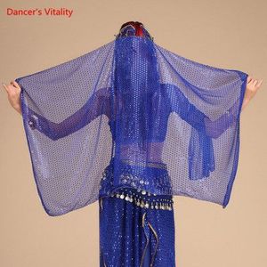 6 Kleuren Sari Dancewear India Buikdansen Kleding Hoofd Wrap Sjaal Hoofddeksel Bollywood Dance Kostuum Hoofd Veils