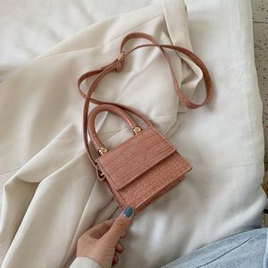 Super Mini Pu Lederen Crossbody Tassen Voor Vrouwen Steen Patroon Schouder Handtassen Vrouwelijke Reizen Totes Lady Lipstick Zak