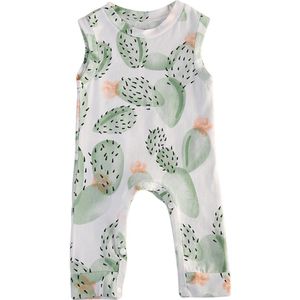 Citgeett Zomer Cactus Pasgeboren Baby Peuter Groene Jongens Meisjes Mooie Romper Jumpsuit Outfits Kleding 0-24M