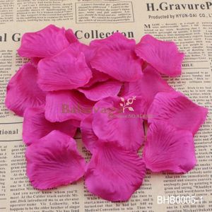 Kleurrijke Zijde Rose Petal Bruiloft Bloem Bruids Decoratie Confetti Fuchsia Kleur Bloemblaadjes