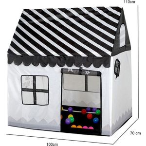 Speelhuis Tent Speelgoed Indoor Outdoor Ballenbad Zwart-wit Simulatie Huis Draagbare Opvouwbare Tent Speelgoed Voor Kinderen kinderen