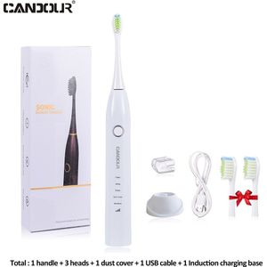 Candour Cd-5168 Sonic Tandenborstel Oplaadbare Elektrische Tandenborstel IPX8 Waterdichte 15 Modus Met 8 Borstel Reizen Doos Beste Cadeau