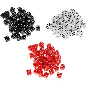 3 Sets Van Zes Zijdige Acryl Spot Game Dice D6 D &amp; D Rpg Game Toebehoren Party leuke Familie Pub Club Games