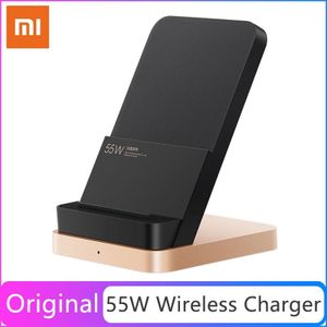 Originele Xiaomi 55W Max Draadloze Oplader 55W Snelle Opladen Draadloze Verticale Luchtgekoelde Stand Charger Voor Xiaomi mi10 Voor Iphone