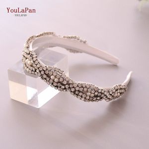 Youlapan S293-FG Mode Luxe Sparkly Strass Hoofdband Bruids Steen Haarband Vrouwen Haar Accessoires Barok Haarband