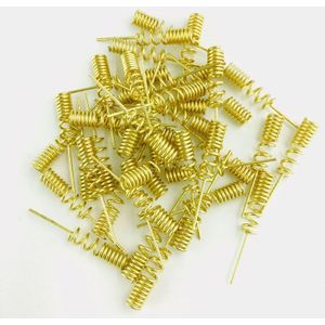 Gsm Antenne Lente 100 Stks/partij 900/1800Mhz Koperen Spiraal Spoel Kronkelende Antenne Gsm-antenne Moederbord Solderen; 0.8X5X24 Mm