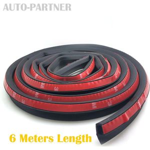 6 meters P type auto geluidsisolatie afdichting rubber strip anti Noise Rubber tochtstrip 3 m Plakband auto deur seal