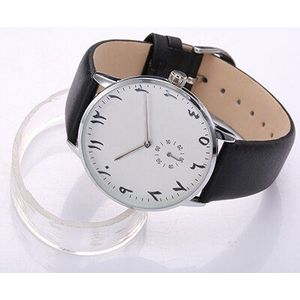 Arabisch Horloges met Kleine Dial Werken Leer en Mesh Stalen Band IP Plating Case