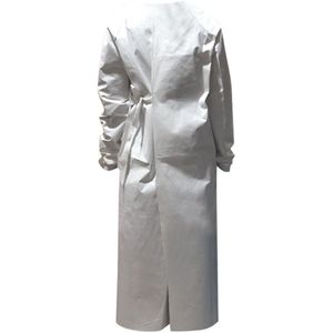 Wegwerp Bescherming Gown Dust Spray Pak Siamese Non-woven Stofdicht Anti Splash Kleding Veilig Kleding In Voorraad # E30