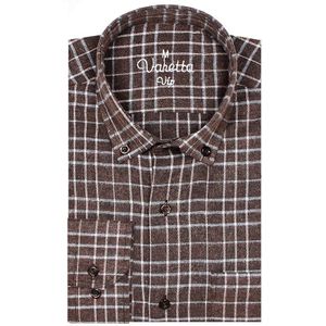 Classic Gecontroleerd Plaid Wol Katoen Heren Shirts Casual Dikke Business Shirt Regelmatige Lange Mouwen Knop Kraag Door Varetta Turkije