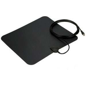 Professionele Digitale Tv Indoor Antenne Antenne 80 Miles Range 1080P Amplified Booster Hdtv Uhf Vhf Fm Zwart Versterker Voor F Mannelijke