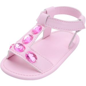 Baby Schoenen Meisje Jongen Sandalen Peuter Infant Pu Zachte Zool Effen Diamond Outdoor Walking Prewalker Zomer Baby Schoenen