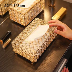 Parel/Kristal Tissue Box Europese Kristal Auto Tissue Doos Houder Servet Dispenser Tafel Woonkamer Keuken Dozen Voor Decoratie