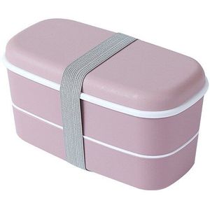 Bento Box Plastic Materiaal Voedsel Koelkast Vers Houden Doos Dubbele Gelaagde Kinderen Lunchbox Voedsel Container Verzegeld doos