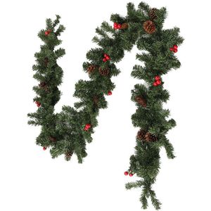 270Cm Kerst Garland Decor Thuis Party Muur Deur Wijnstok Decor Kerst Feestartikelen Kerstboom Ornamenten