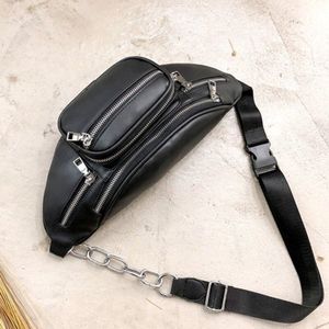 Crossbody Tassen Voor Vrouwen Pu Lederen Schoudertas Borst Zak Grote Capaciteit Dames Handtas Rits Taille Verpakking