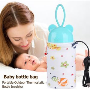 Flessenwarmer Draagbare Melk Cup Milieubescherming Non Toxiciteit Verwarming Veiligheid Heater Zuigelingen Voeden Fles Zak
