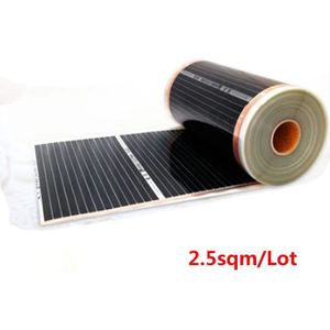 2.5M2 Infrarood Vloerverwarming Elektrische Infrarood Film Temperatuur Lage Elektrische Carbon Verwarming Film Warm Floor Mat