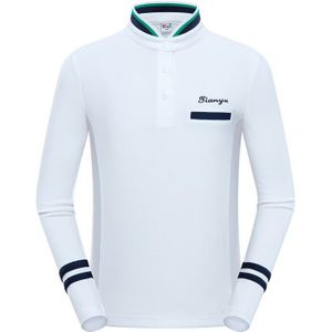 Golf Kleding Meisje Shirt Lente Herfst Kinderen T-shirt Lange Mouw Gestreepte Stand Kraag School Outdoor Sport Kleding