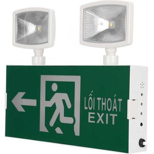 Led Noodverlichting Led Nooduitgang Evacuatie Indicator Licht Met Vietnamese Engels 220V Eu Plug