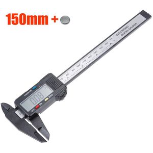 Meten Digitale Schuifmaat 150Mm 6 Inch Digitale Elektronische Carbon Fiber Schuifmaat Gauge Micrometer Instrumenten