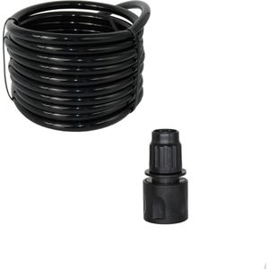 MUCIAKIE 25M 8/11mm Tuin Water PVC Slang 3/8 &#39;&#39;Watering Tubing Tuin Irrigatie Buis met Zwarte quick Connector