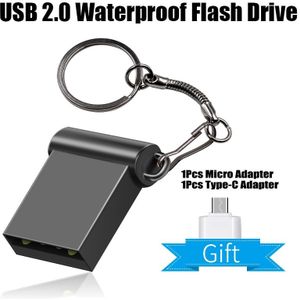 USB 2.0 Super Mini USB Flash Drive 32GB 16GB 8GB 4GB OTG Type C Flash Drive draagbare 256GB Memory Stick Pendrive Flash Disk