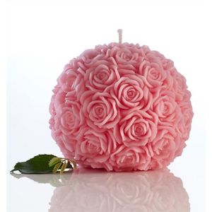 Speciale Romantische Bloem Kaars Rose Bal Vormige Kaars Voor Birthday Party Wedding Decorations