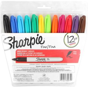 Sharpie 30001 Verf Marker Permanent Marker Pen Waterdicht 1mm Fijne Tip Glad Auto Verf Marker voor Metalen Banden Graffiti markers