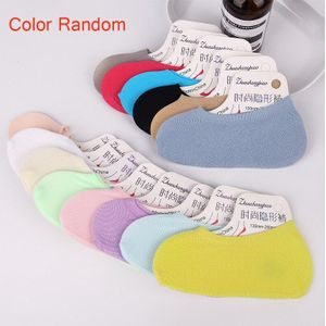 Vrouw Zomer Dunne Boot Sokken Slippers Siliconen Antislip Ice Zijden Sokken Naadloze Onzichtbare Ondiepe Mond Ademend Sokken 1 Paar